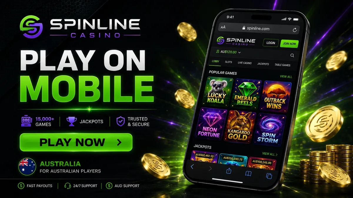 Play Spinline Casino on mobile in the browser, no download